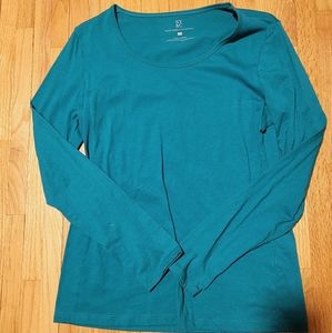 Teal long sleeve shirt